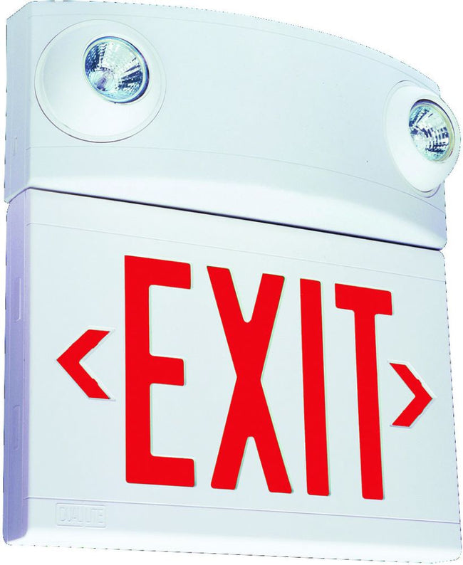Dual-Lite LTURW Combination Emergency Light and Exit Sign Unit