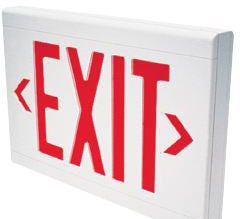 Dual-Lite LXURWE LED Exit Sign