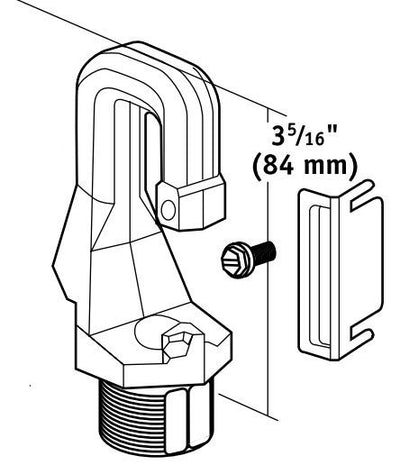 Hubbell Industrial Lighting HOOKLOOP Ballast Housing Mounting Hook