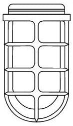 Hubbell Industrial Lighting VCG-15 Vaporproof Incandescent Lighting Guard