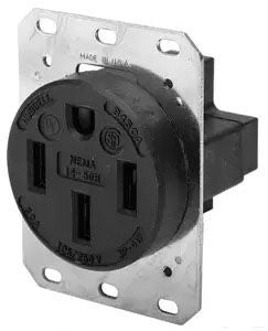 Hubbell Wiring Device-Kellems HBL9450A Straight Blade Receptacle