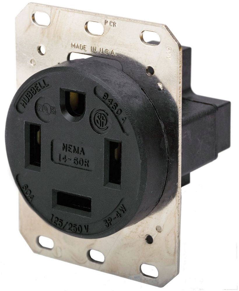 Hubbell Wiring Device-Kellems HBL9460A Straight Blade Receptacle