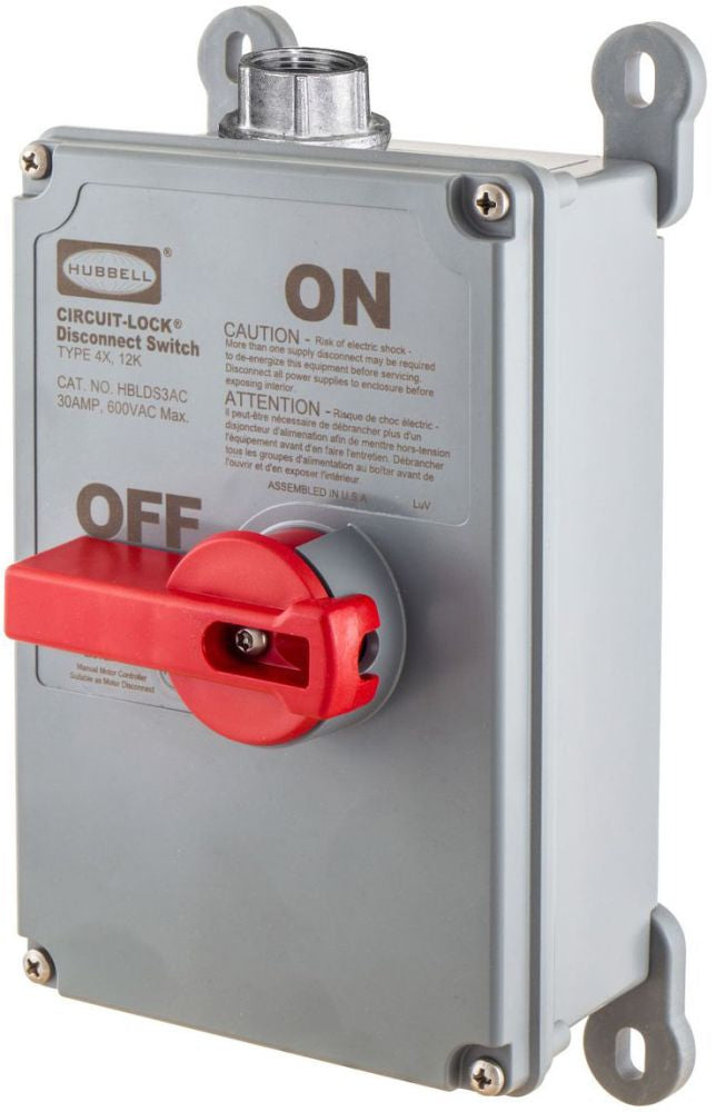 Hubbell Wiring Device-Kellems HBLDS3VFD Enclosed Disconnect Switch