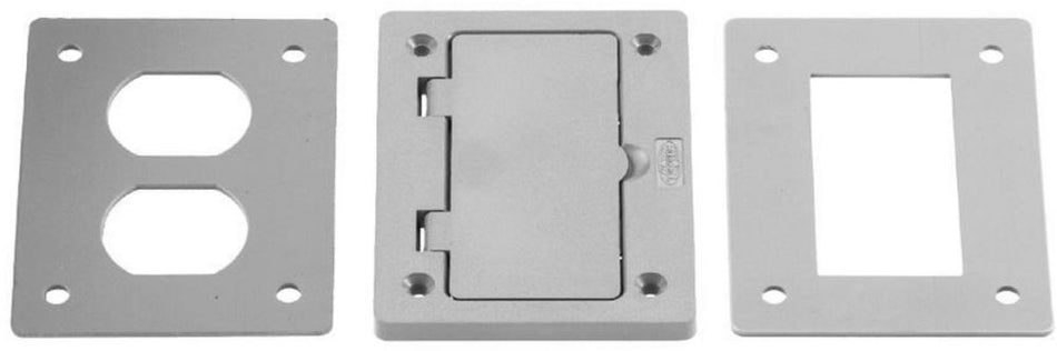 Hubbell Wiring Device-Kellems PFBR826GYA Floor Box Cover and Flange