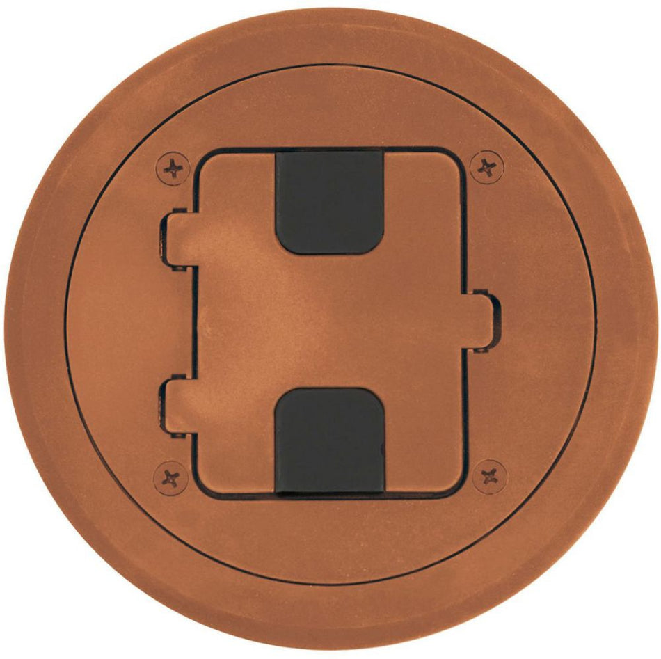 Hubbell Wiring Device-Kellems RF406BN Floor Box Flange and Hinged Door Cover Assembly