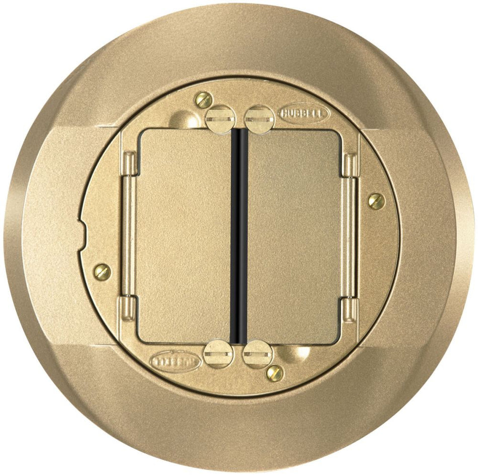 Hubbell Wiring Device-Kellems S1CFCBRS Floor Box Carpet Flange and Cover