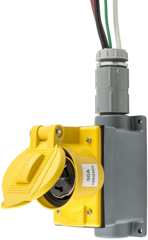 Hubbell Wiring Device-Kellems SR50 Wall Mounted Receptacle