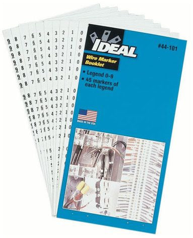 IDEAL Electrical 44-101 Wire Marker Booklet