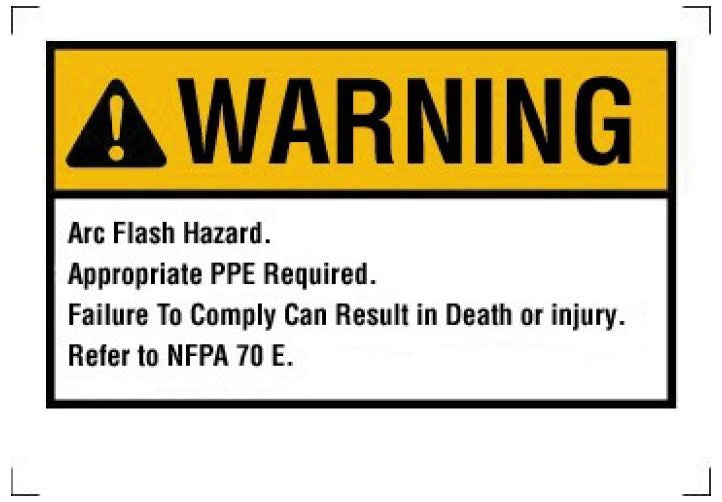 IDEAL Electrical 44-892BK Flash Protection Label and Sign