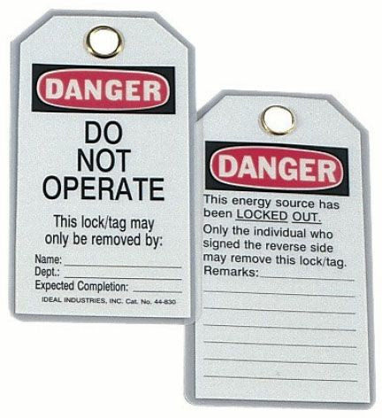 IDEAL Electrical 44-1830 Lockout Tag