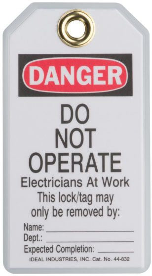 IDEAL Electrical 44-843 Lockout Tag