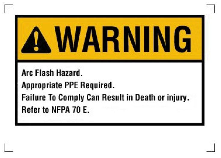 IDEAL Electrical 44-894 Flash Protection Label and Sign