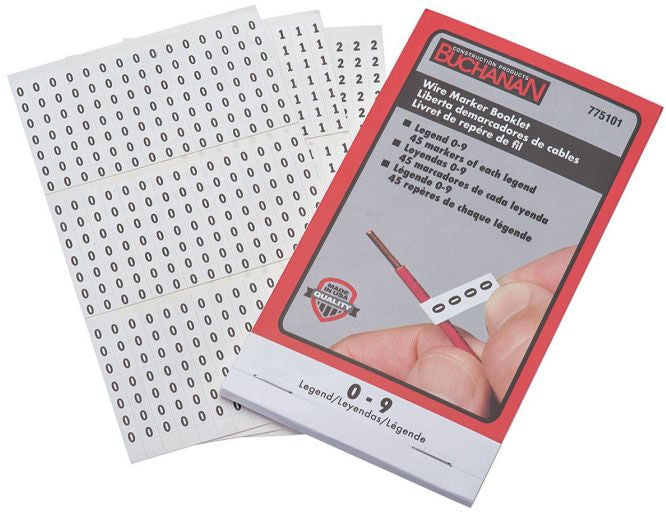 IDEAL Electrical 775101 Wire Marker Booklet