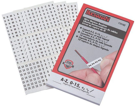 IDEAL Electrical 775102 Wire Marker Booklet