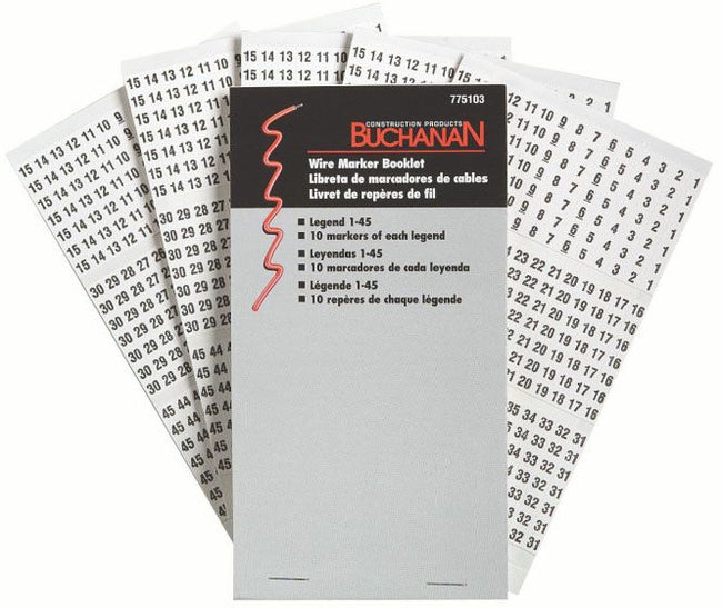 IDEAL Electrical 775103 Wire Marker Booklet