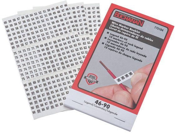 IDEAL Electrical 775104 Wire Marker Booklet