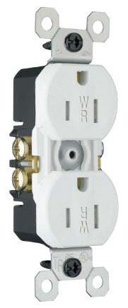 Pass & Seymour 3232TRWRW Straight Blade Receptacle