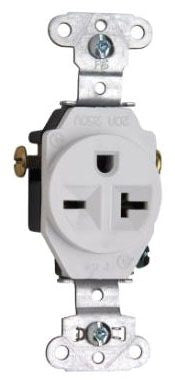 Pass & Seymour 5851W Straight Blade Receptacle