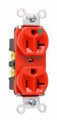 Pass & Seymour 8300HRED Straight Blade Receptacle