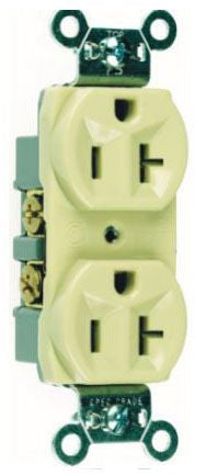 Pass & Seymour CR20I Straight Blade Receptacle