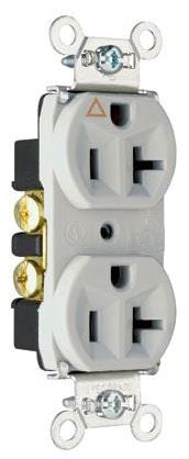 Pass & Seymour IG5362GRY Straight Blade Receptacle