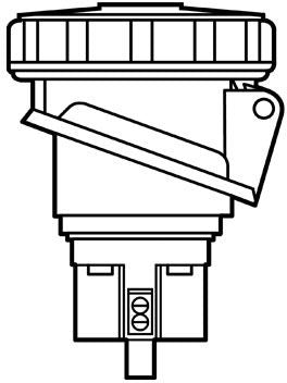 Pass & Seymour PS5100R9W Pin and Sleeve Receptacle