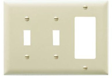 Pass & Seymour TP226W Combination Wallplate