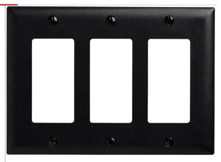 Pass & Seymour TP263BK Wallplate