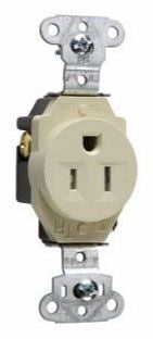 Pass & Seymour TR20W Straight Blade Receptacle
