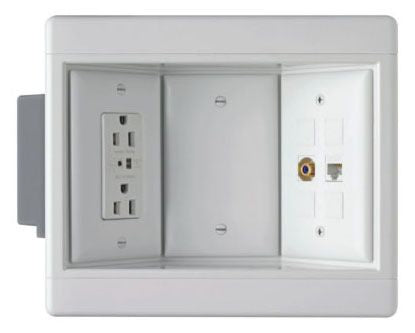 Pass & Seymour TV3WTVSSW Recessed TV Box