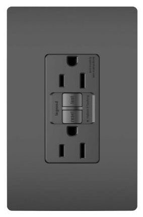 Radiant Collection 1597BK Self-Testing GFCI Receptacle