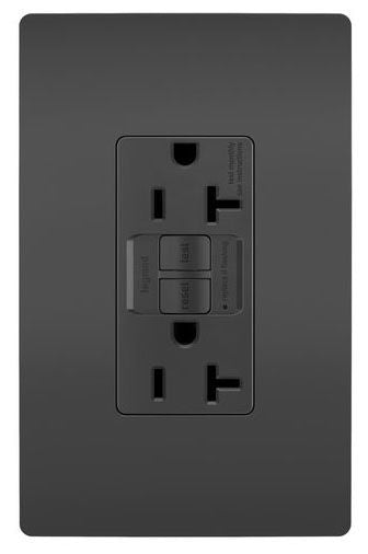 Radiant Collection 2097BK Self-Test GFCI Receptacle
