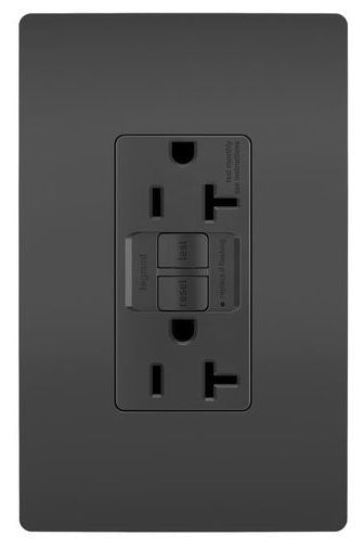 Radiant Collection 2097BK Self-Test GFCI Receptacle