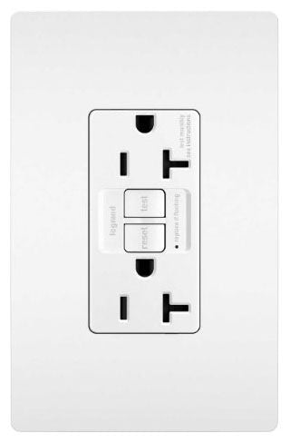 Radiant Collection 2097TRW Self-Test GFCI Receptacle