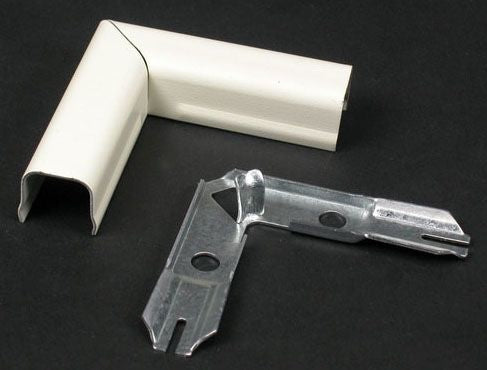 Wiremold 711-WH Raceway Flat Elbow Fitting