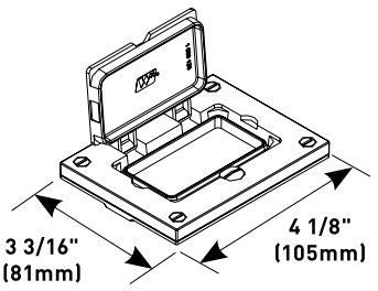 Wiremold 828PRGFI-BLK Floor Box Cover Plate