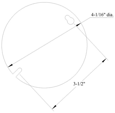 Mulberry Metal Products 11105 Round Box Cover