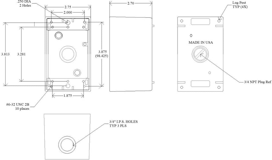 Mulberry Metal Products 30584 Weatherproof Device Box
