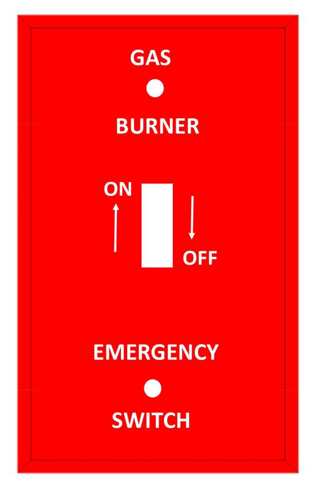 Mulberry Metal Products 41020 Gas Burner Wallplate