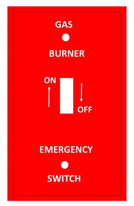 Mulberry Metal Products 41020 Gas Burner Wallplate