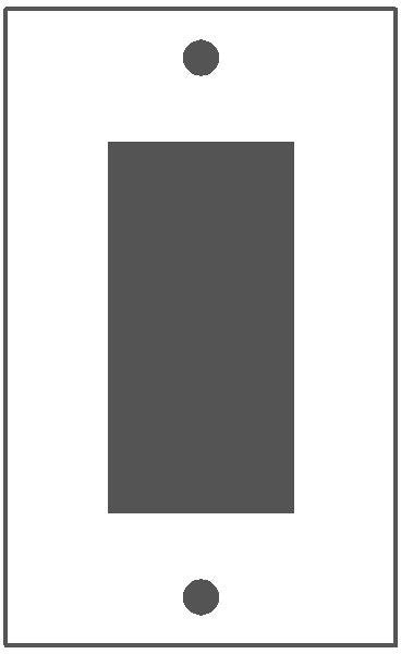 Mulberry Metal Products 64401 Wallplate