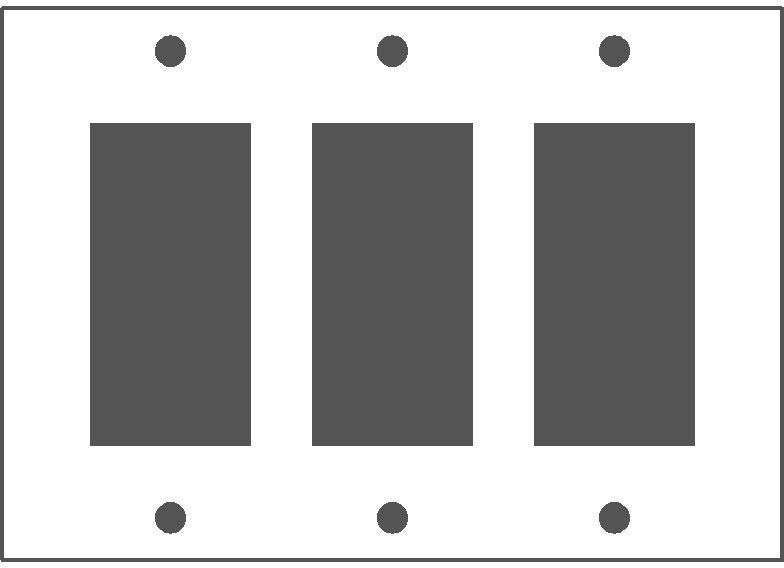 Mulberry Metal Products 64403 Wallplate