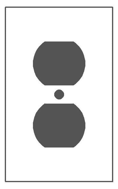 Mulberry Metal Products 86101 Wallplate