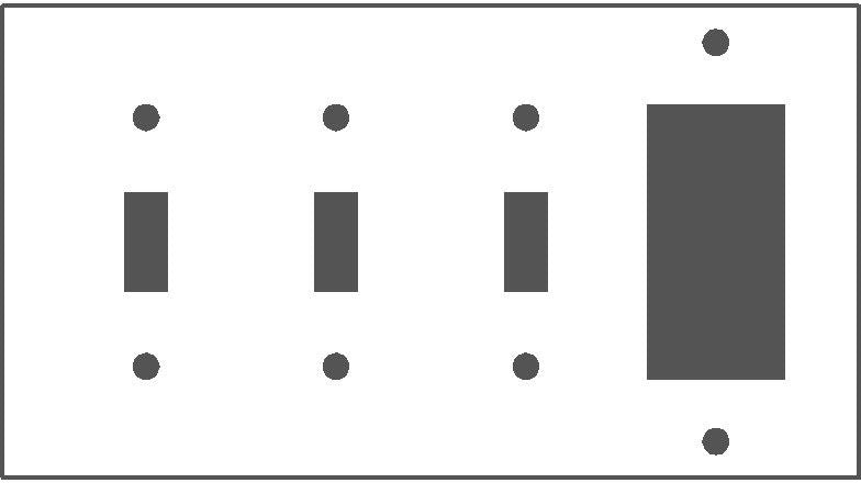 Mulberry Metal Products 86454 Wallplate