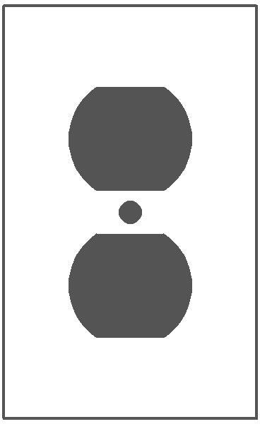 Mulberry Metal Products 93101 Wallplate