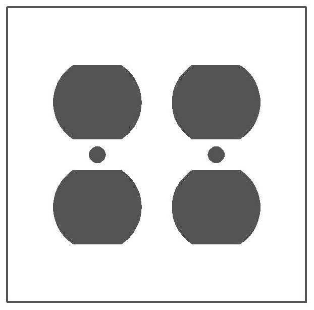 Mulberry Metal Products 93102 Wallplate