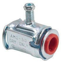 Bridgeport Fittings AMC-50_3/8 Armored Cable/Flexible Conduit Connector