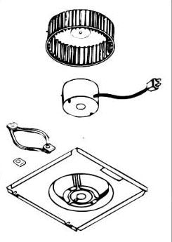 Broan-NuTone 97017705 Ventilation Fan/Light Unit Fan Assembly