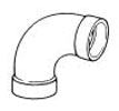 Broan-NuTone CF377 Central Vacuum System Elbow Fitting