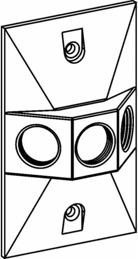 Orbit Industries RE-3-BR Weatherproof Device Outlet Box Cover